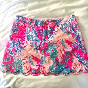 Lilly Pulitzer Colette Skort Light Pascha Pink Aquadesiac Womens Size 2 Skirt